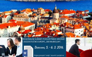 Regionalni samit preduzetnika u Dubrovniku Regionalni samit preduzetnika u Dubrovniku