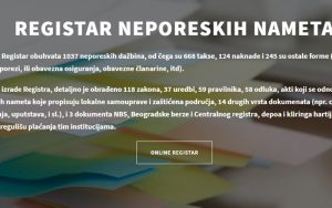 Registar svih parafiskalnih nameta na jednom mestu Registar svih parafiskalnih nameta na jednom mestu