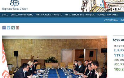 Dostupan novi sajt Narodne banke Srbije Dostupan novi sajt Narodne banke Srbije