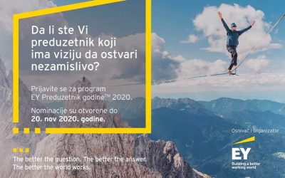 Otvoren deveti konkurs za EY Preduzetnika godine Otvoren deveti konkurs za EY Preduzetnika godine
